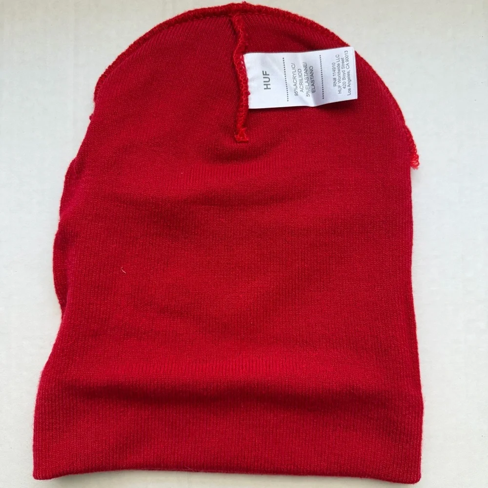 HUF x Budweiser Red Beanie – “This Bud’s For You” – One Size - Picture 5 of 7